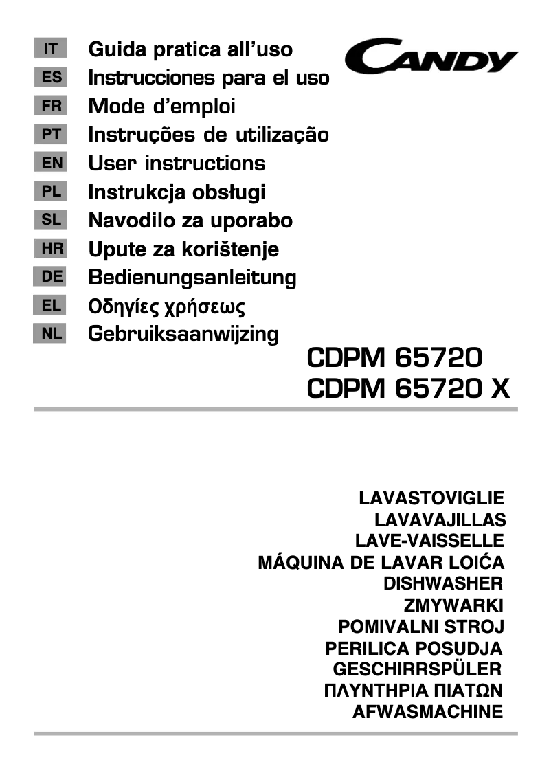 Imagen de la primera página del manual del dispositivo CDPM 65720X
