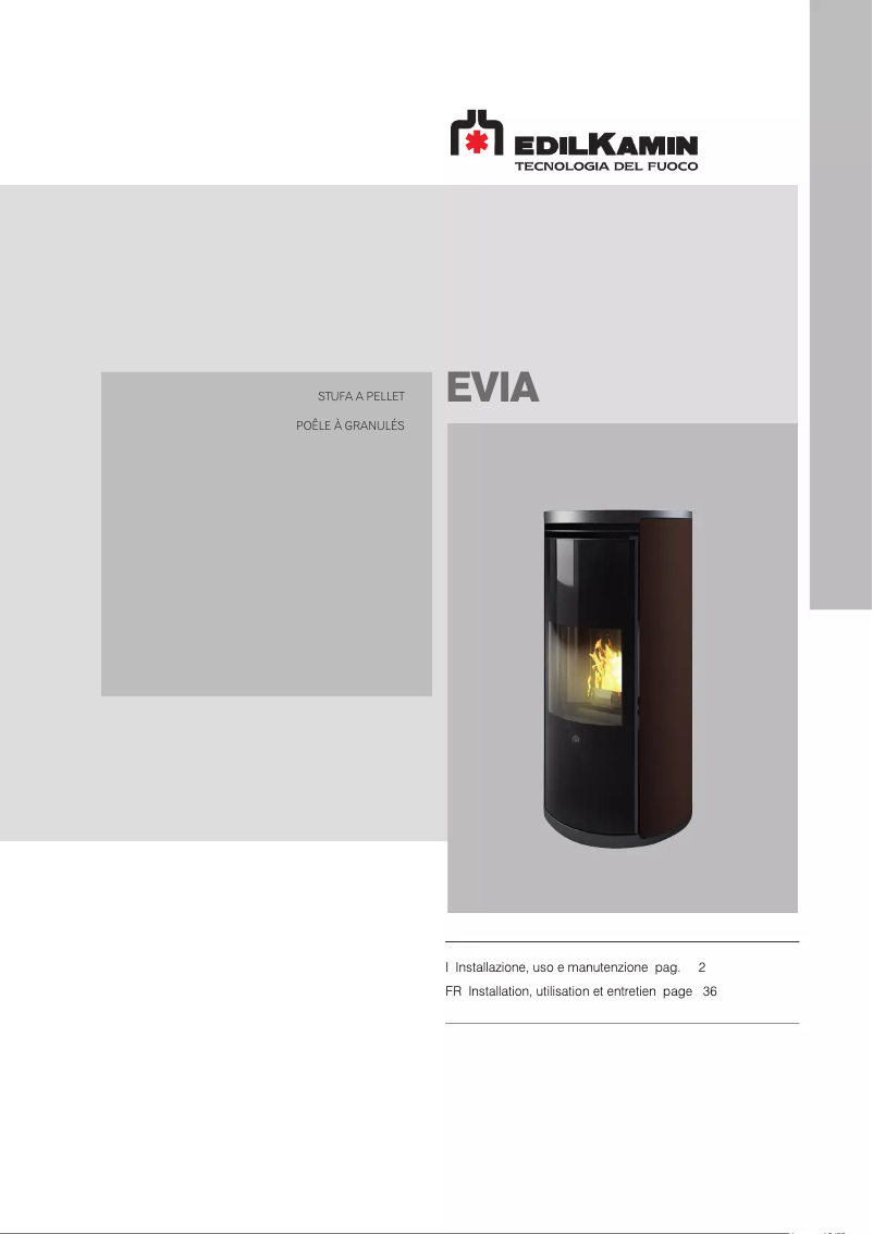 Imagen de la primera página del manual del dispositivo EVIA