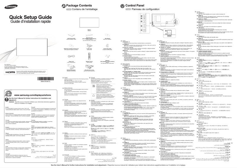 Imagen de la primera página del manual del dispositivo SyncMaster UE46C