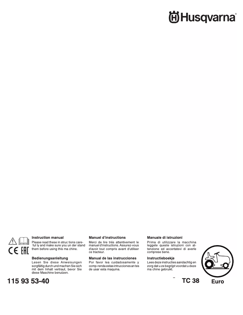 Imagen de la primera página del manual del dispositivo TC 38