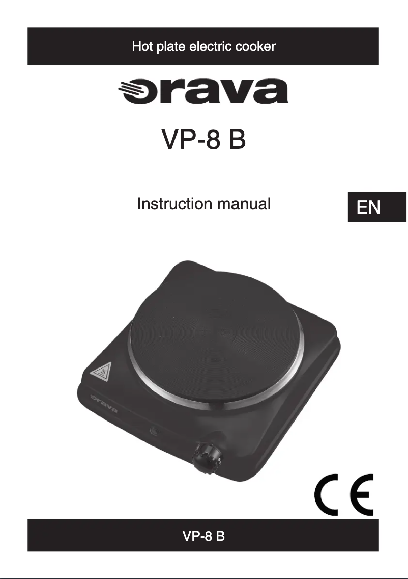 Imagen de la primera página del manual del dispositivo VP-8 B