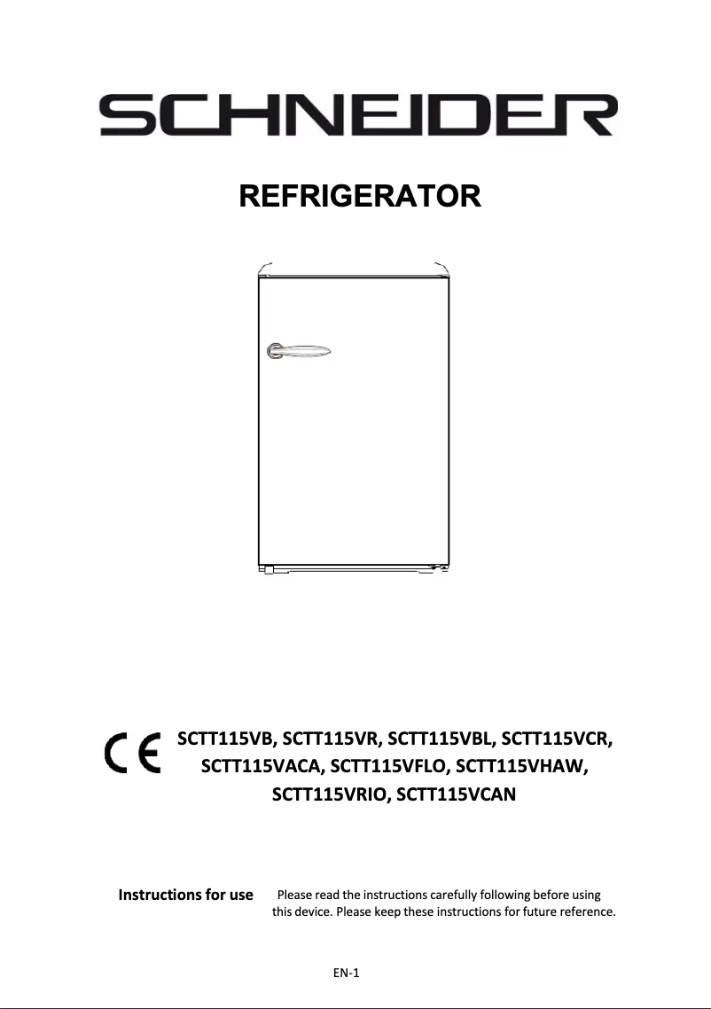 Imagen de la primera página del manual del dispositivo SCTT115VCR