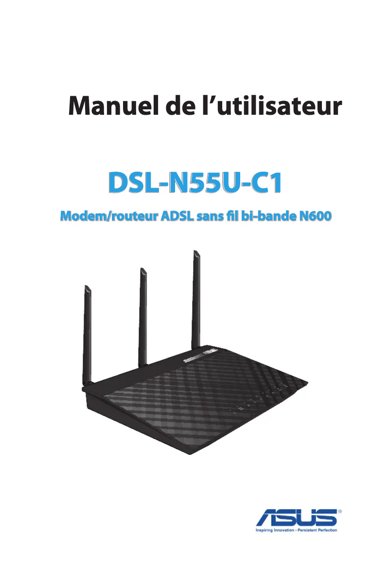Imagen de la primera página del manual del dispositivo DSL-N55U