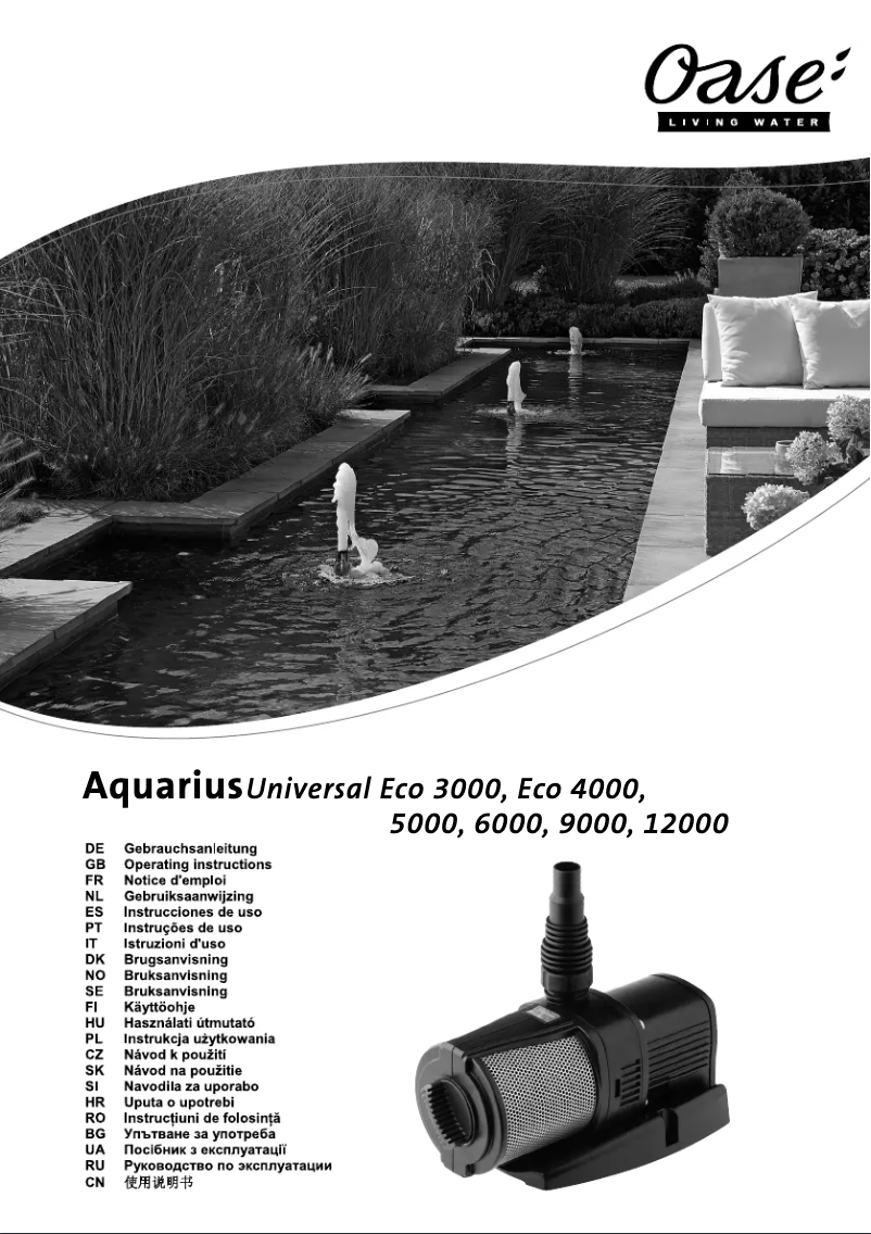 Imagen de la primera página del manual del dispositivo Aquarius Universal 6000