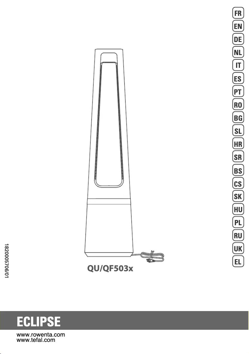 Imagen de la primera página del manual del dispositivo Eclipse QU506