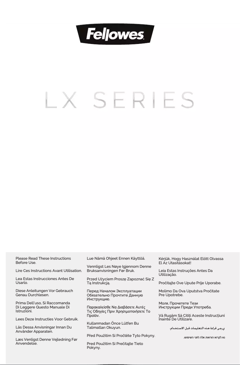 Página 1 del manual Manual de usuario Fellowes Powershred LX220