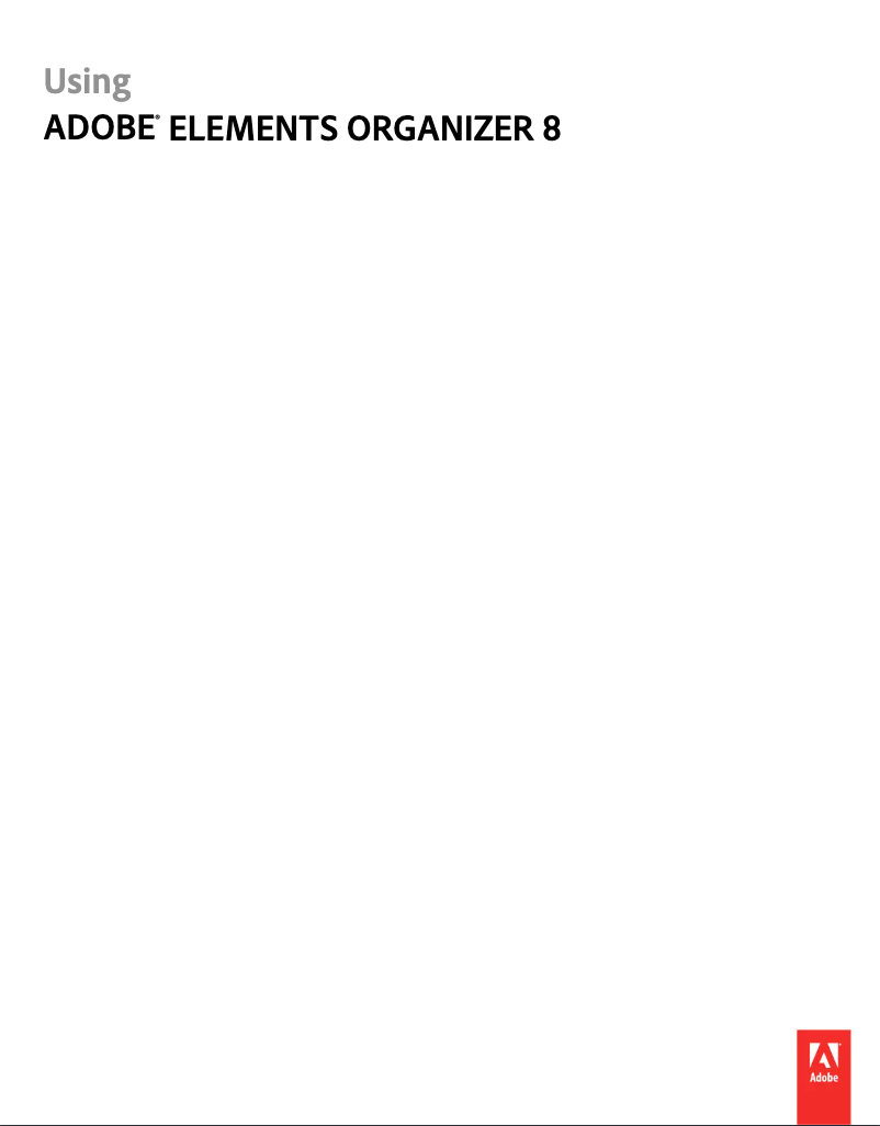 Página 1 del manual Manual de usuario Adobe Elements Organizer 8