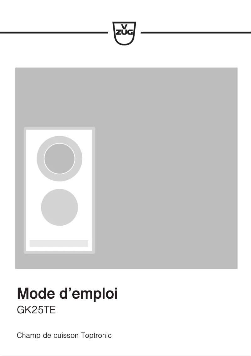 Imagen de la primera página del manual del dispositivo GK25TE