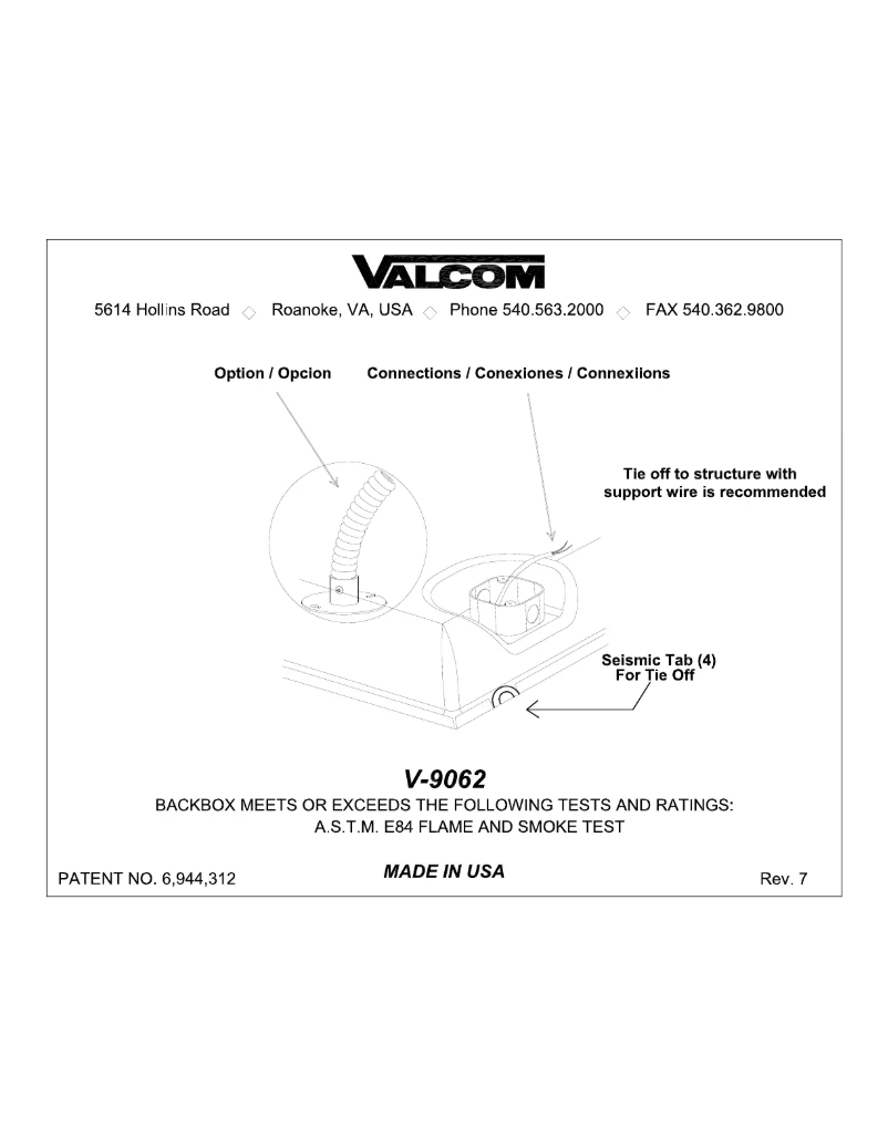 Página 1 del manual Manual de usuario Valcom V-9062