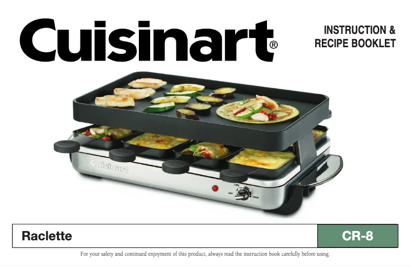 Página 1 del manual Manual de usuario Cuisinart CR-8