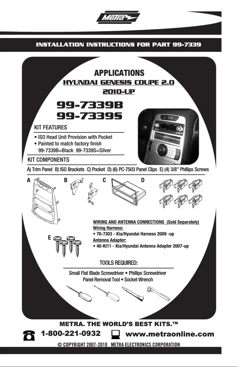 Imagen de la primera página del manual del dispositivo 99-7339B
