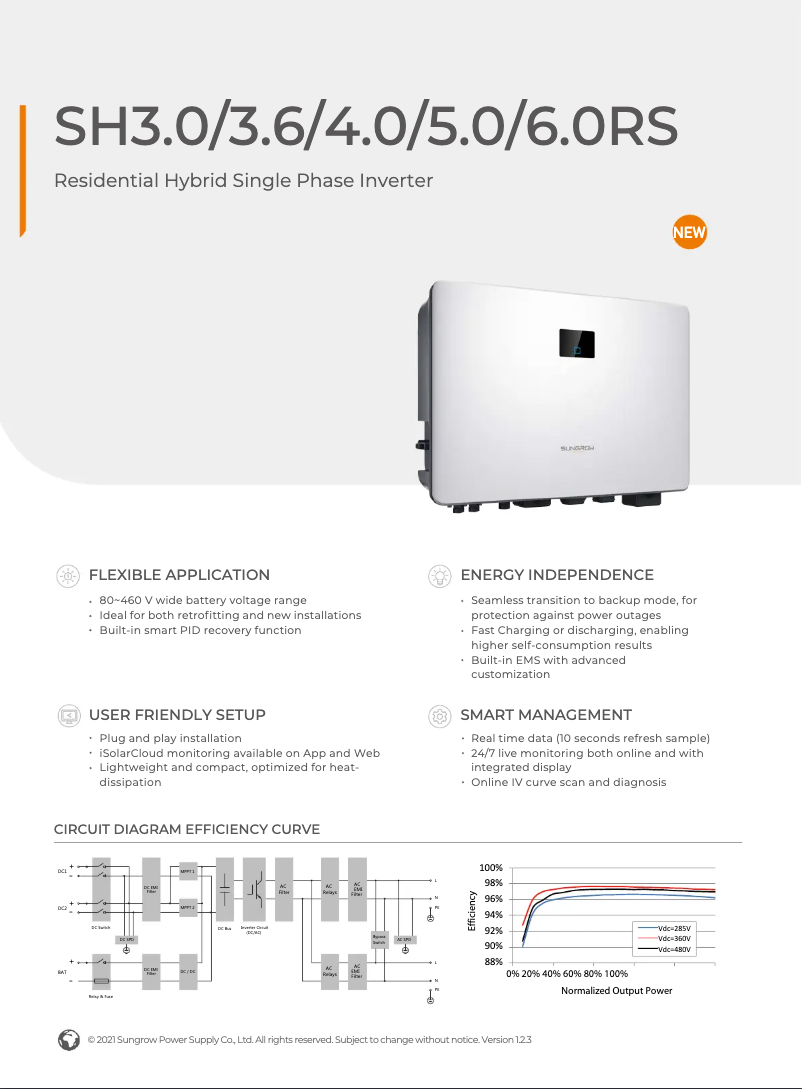 Imagen de la primera página del manual del dispositivo SG3.0RS-S