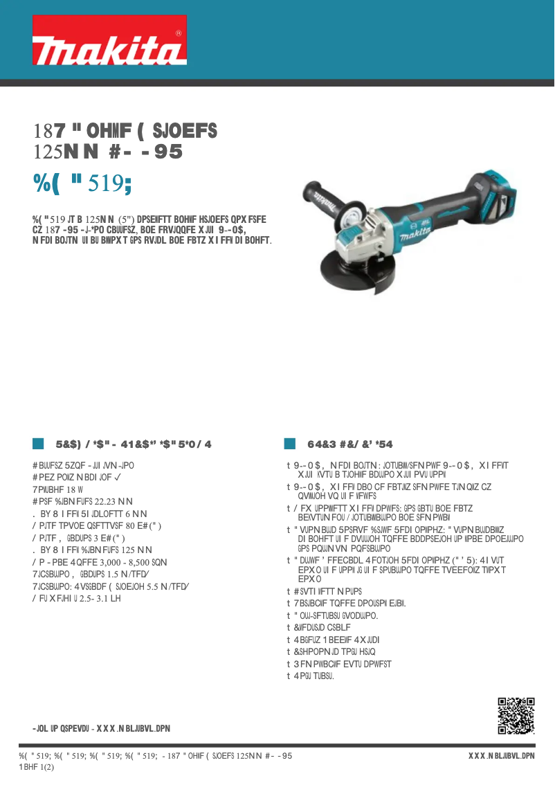 Imagen de la primera página del manual del dispositivo DGA519Z