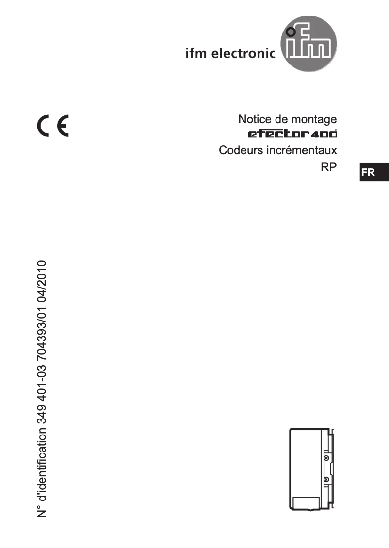 Página 1 del manual Manual de usuario IFM RP6013