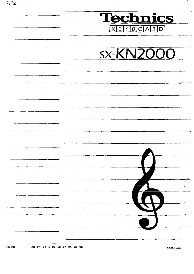 Imagen de la primera página del manual del dispositivo SX-KN2000