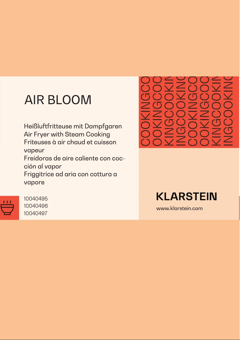 Imagen de la primera página del manual del dispositivo Air Bloom