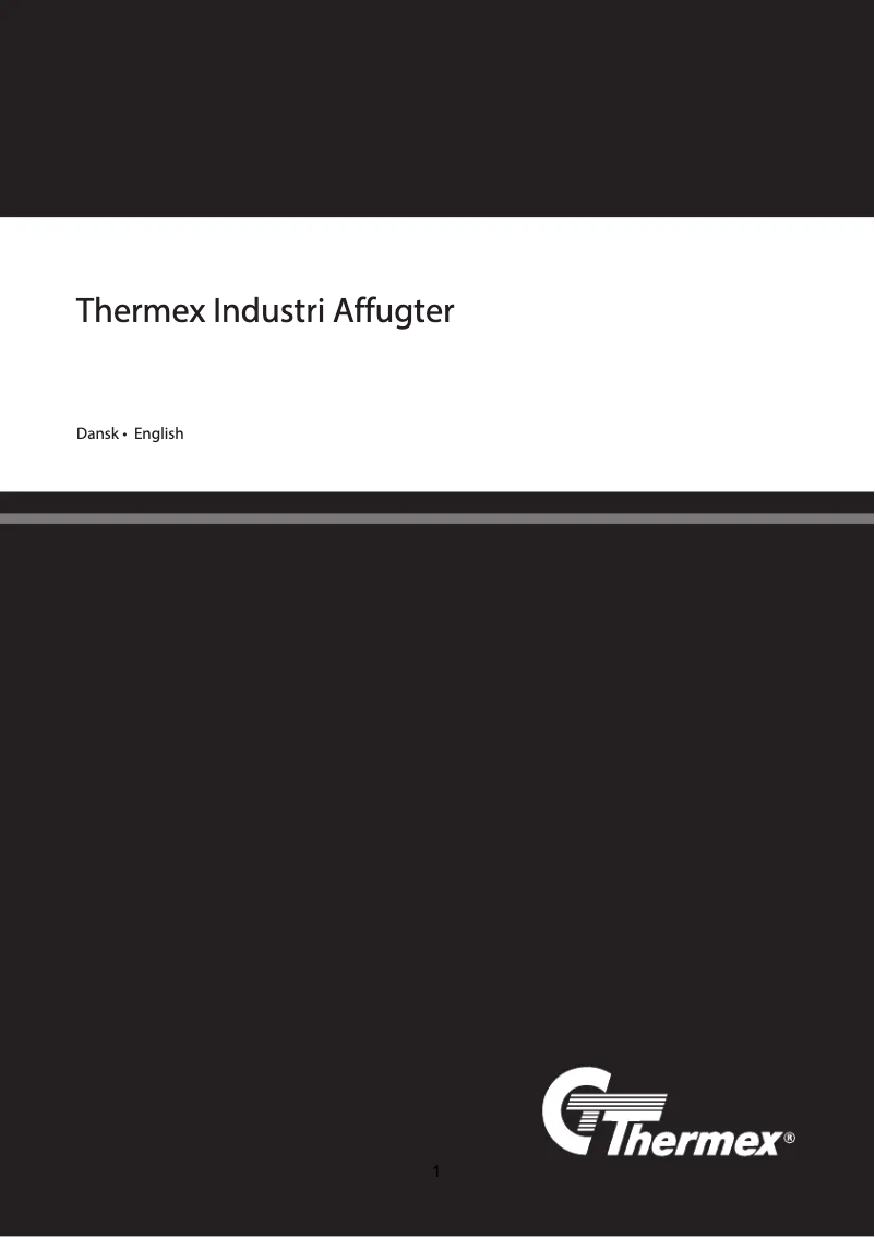 Imagen de la primera página del manual del dispositivo Industrial dehumidifier