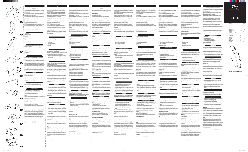 Imagen de la primera página del manual del dispositivo Clik SC 96 DWR4