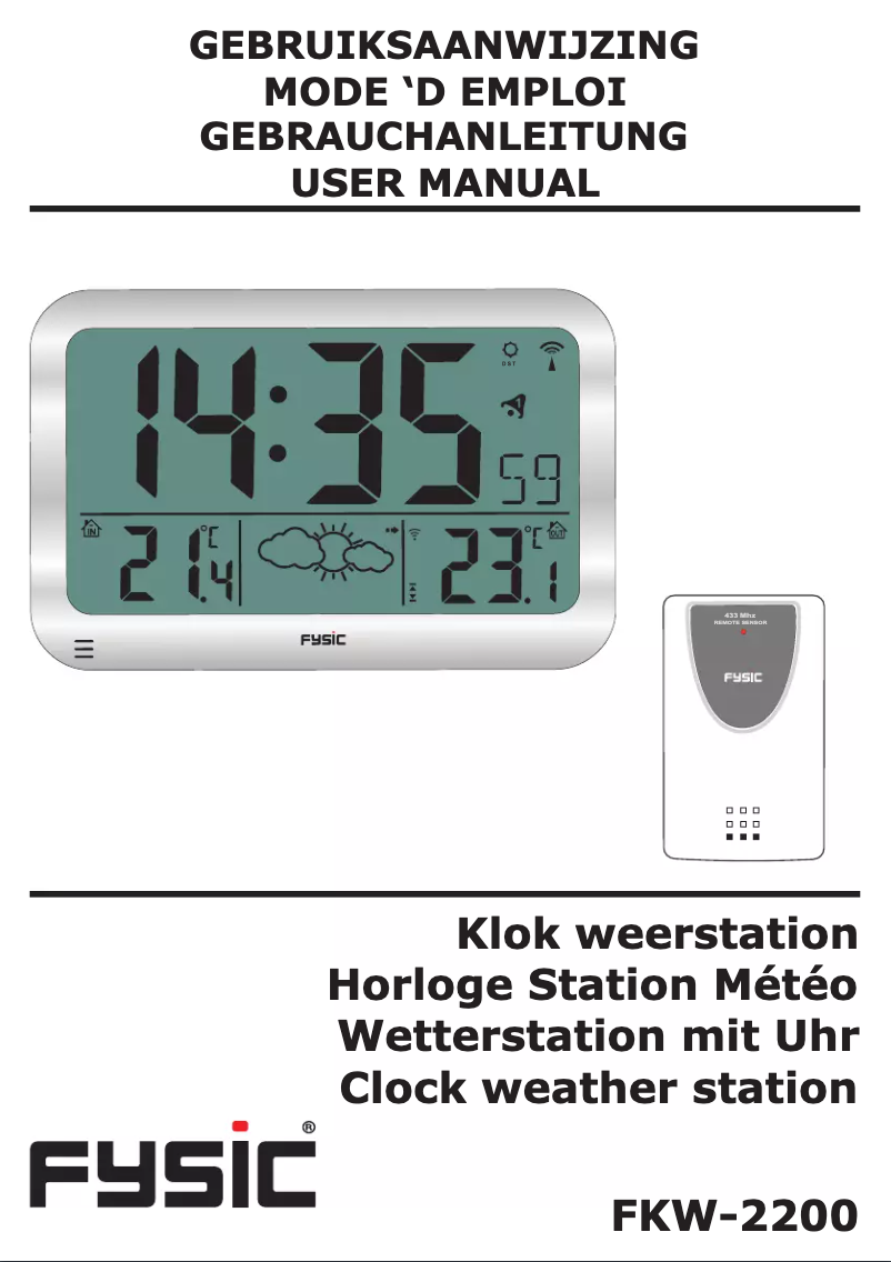 Imagen de la primera página del manual del dispositivo FKW-2200