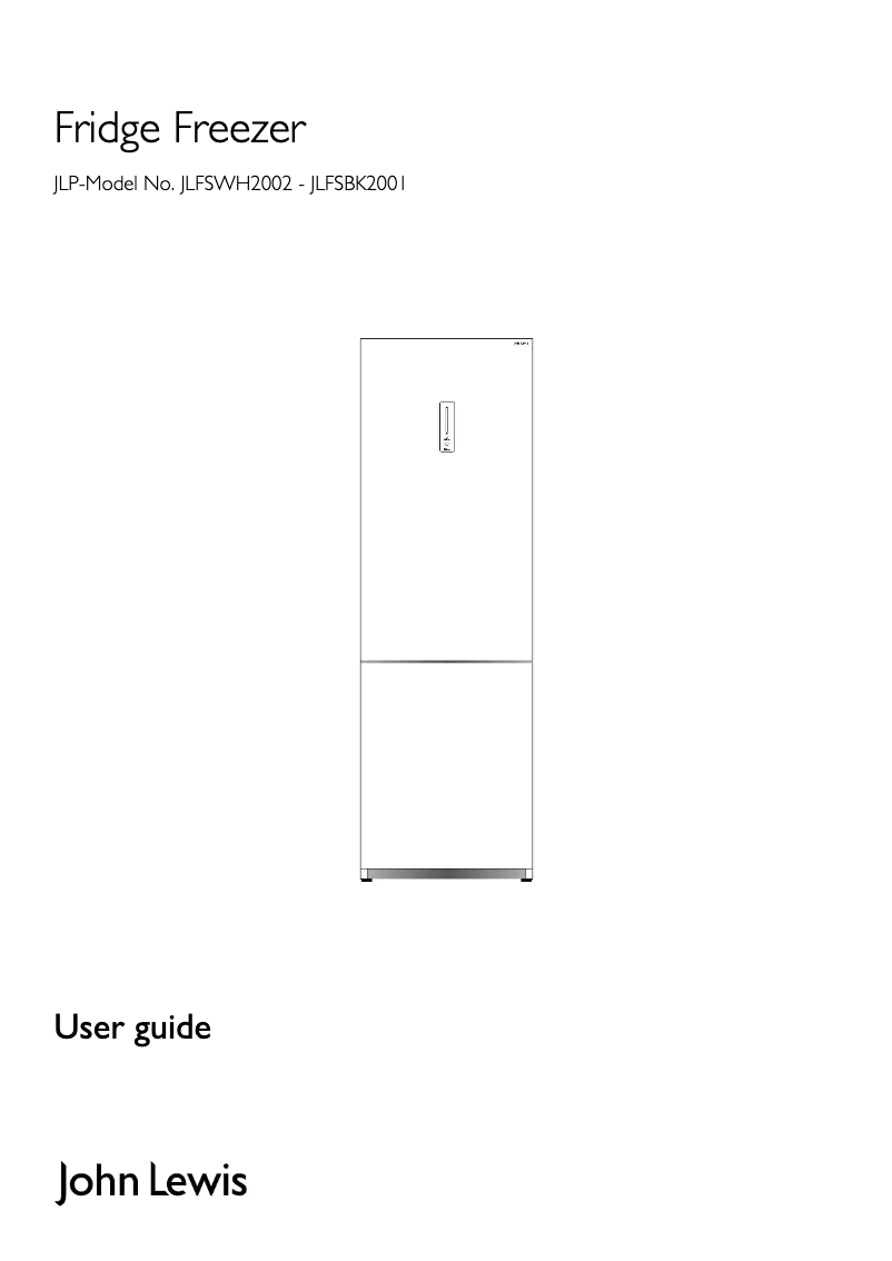 Página 1 del manual Manual de usuario John Lewis JLFSBK 2001
