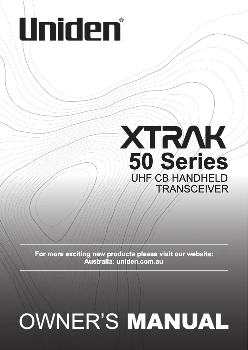 Imagen de la primera página del manual del dispositivo XTRAK 50-2TP