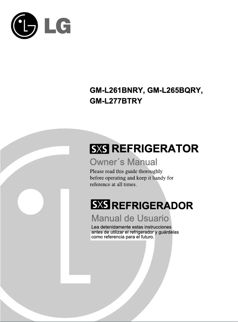 Imagen de la primera página del manual del dispositivo GM-L261BNRY