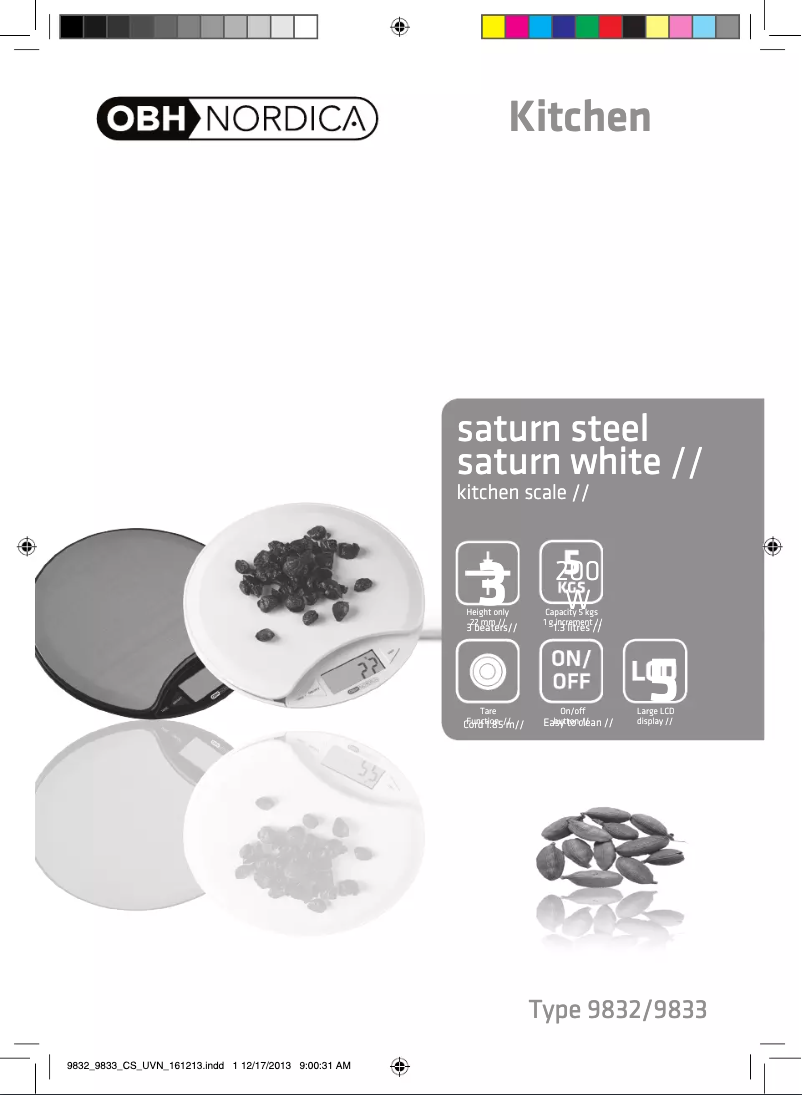 Imagen de la primera página del manual del dispositivo Saturn Steel 9832