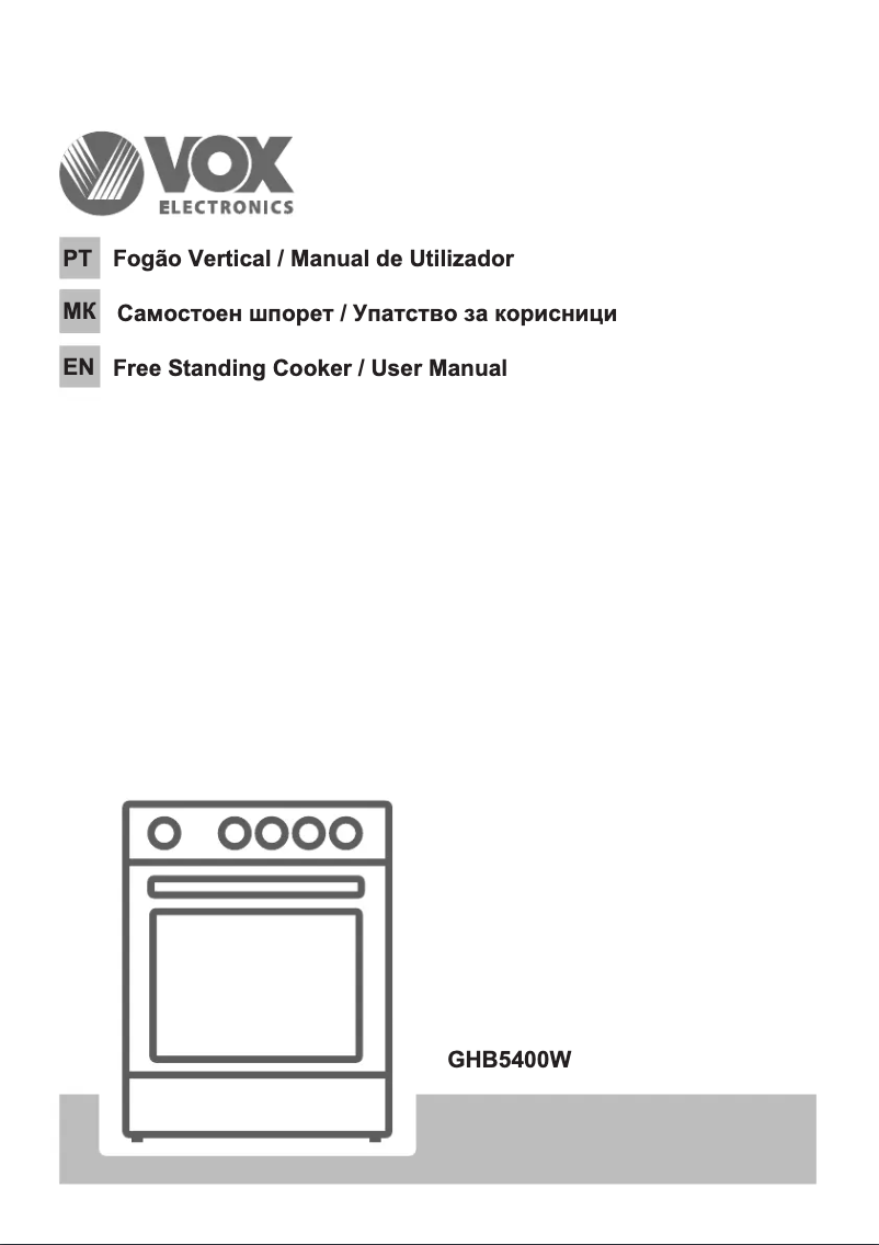 Imagen de la primera página del manual del dispositivo GHB5400W
