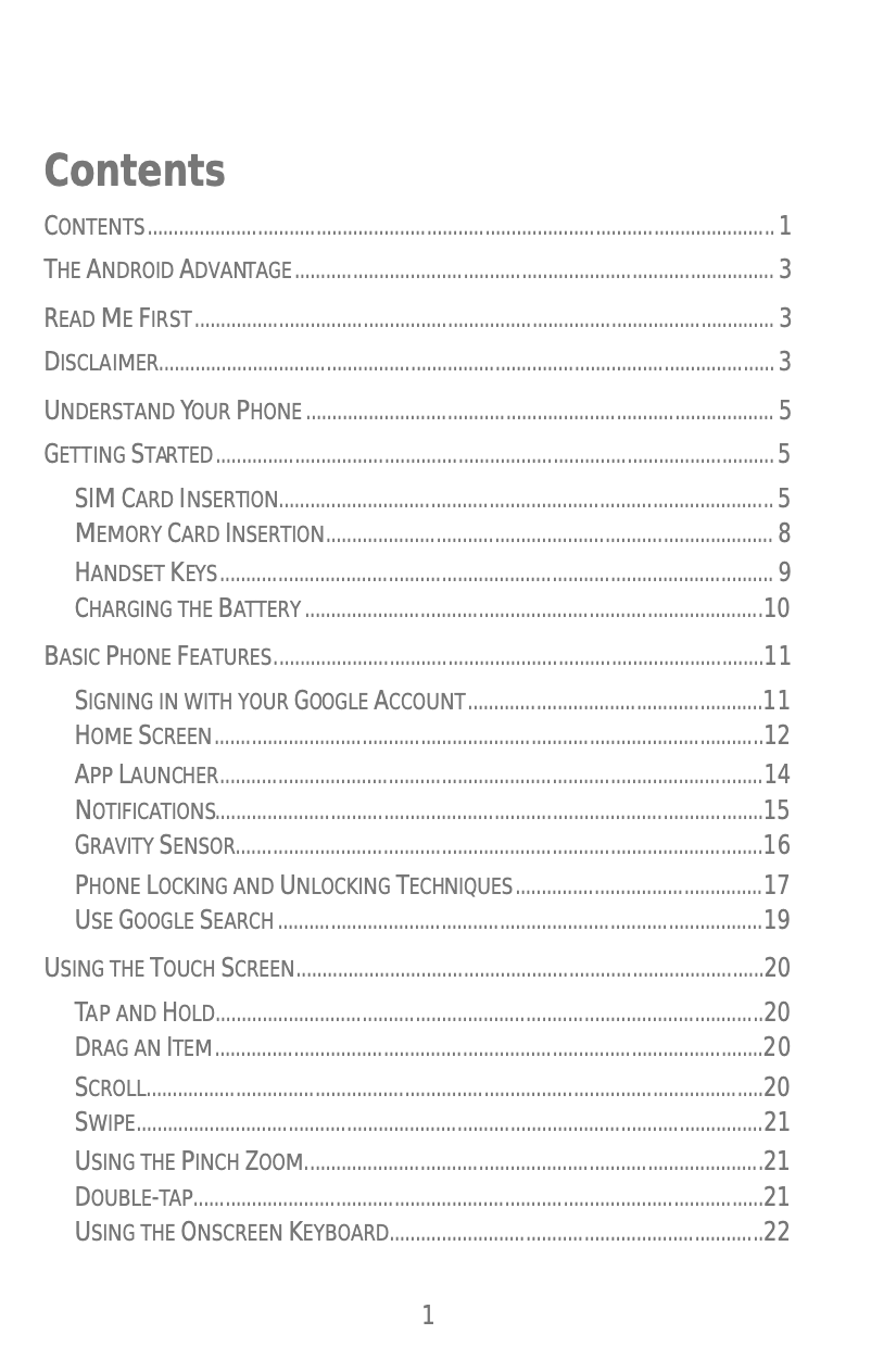Imagen de la primera página del manual del dispositivo Bolt Q339
