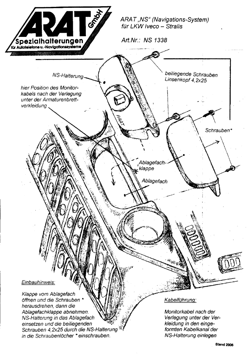 Página 1 del manual Manual de usuario Arat NS1338