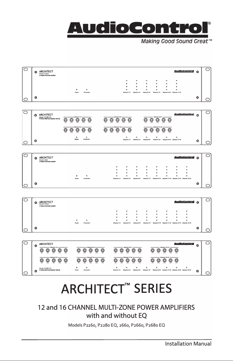 Imagen de la primera página del manual del dispositivo Architect Model 2660