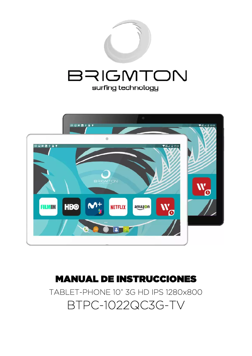 Página 1 del manual Manual de usuario Brigmton BTPC-1022QC3GTV-B