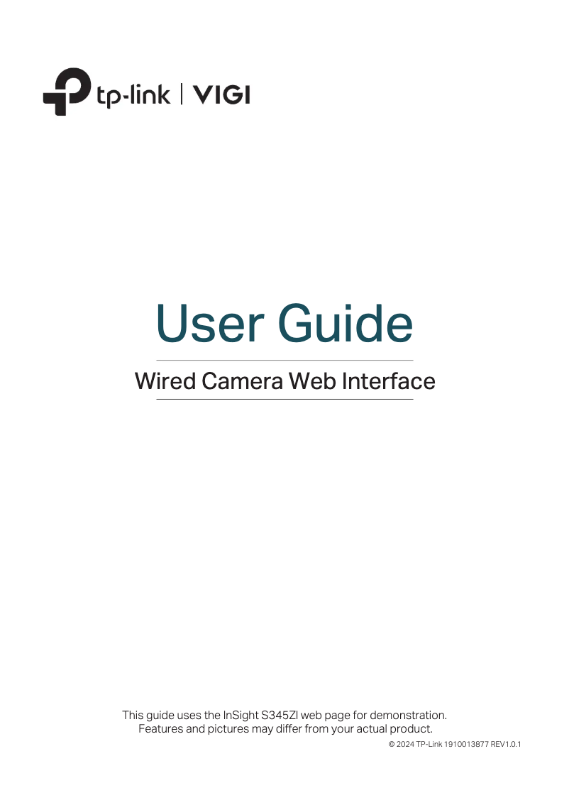 Imagen de la primera página del manual del dispositivo InSight S345