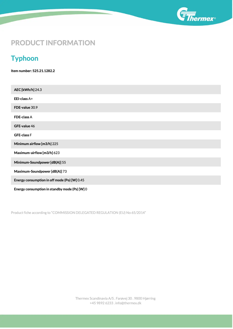Imagen de la primera página del manual del dispositivo Typhoon