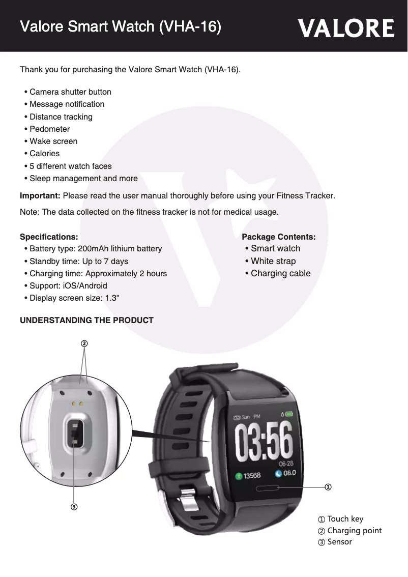 Página 1 del manual Manual de usuario Valore VHA-16