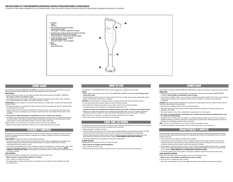 Página 1 del manual Manual de usuario Windmere HB50