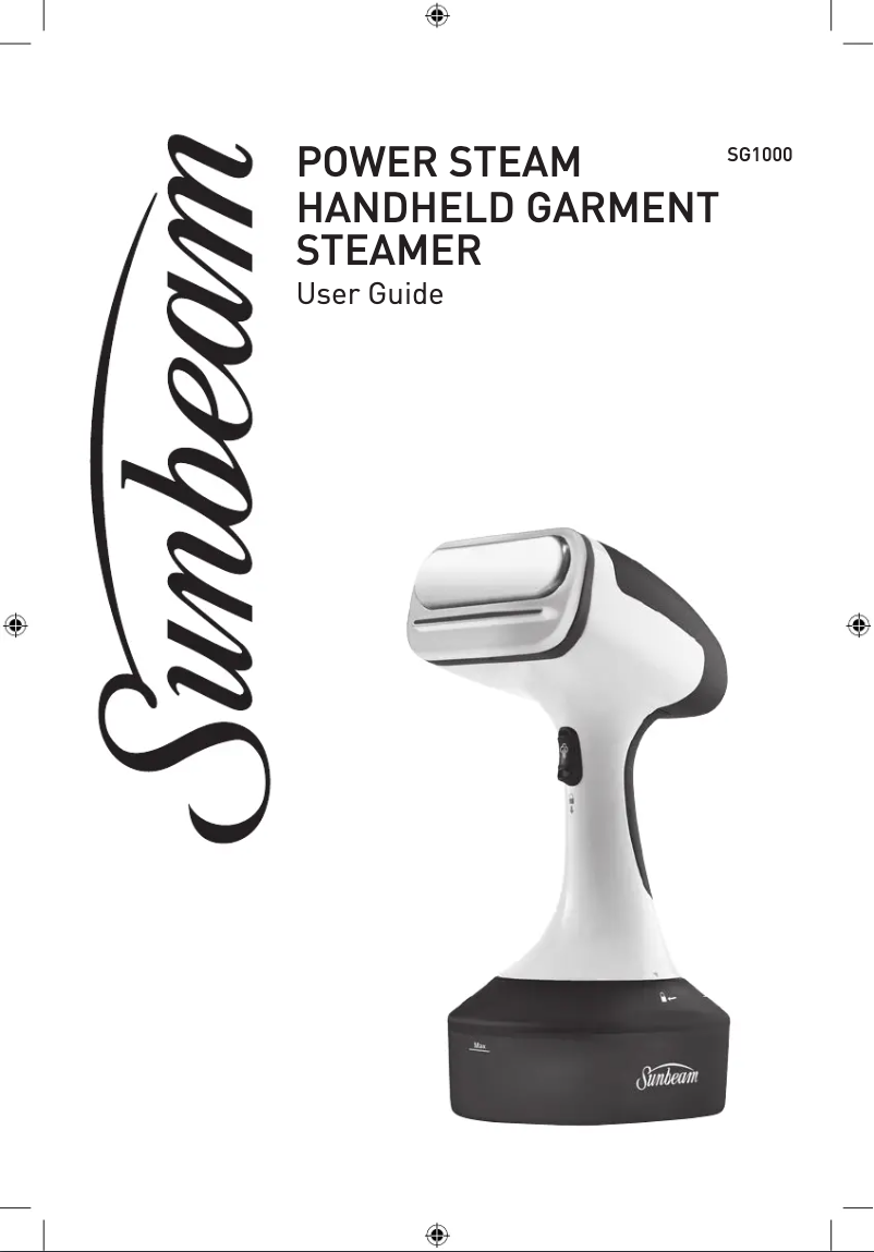 Imagen de la primera página del manual del dispositivo Power Steam SG1000