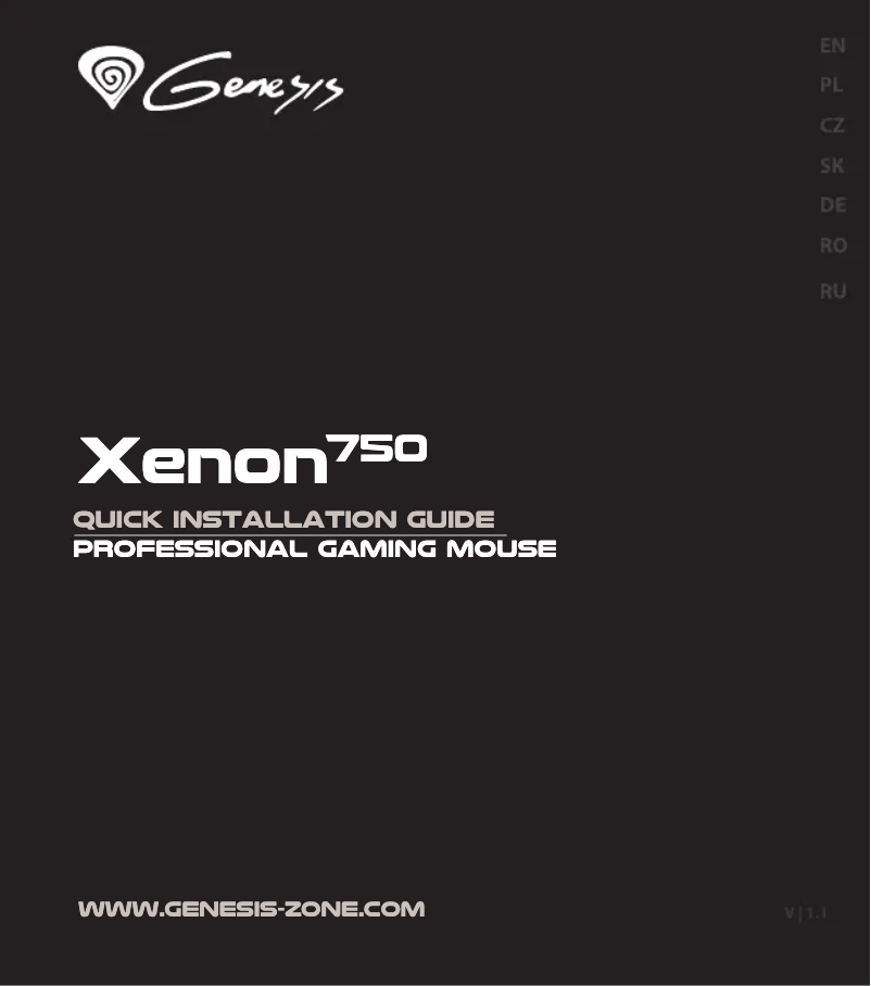 Imagen de la primera página del manual del dispositivo Xenon 750