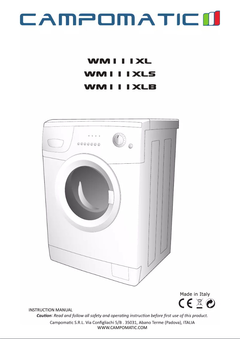 Página 1 del manual Manual de usuario Campomatic WM111