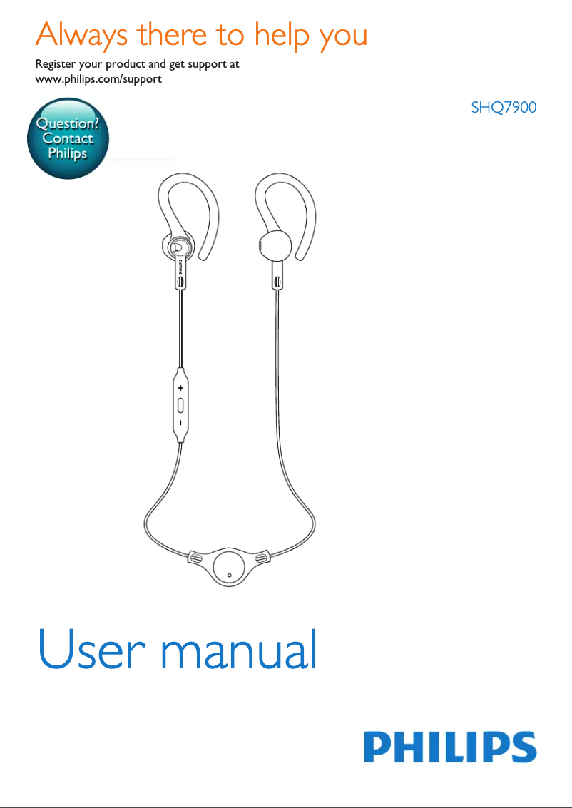 Imagen de la primera página del manual del dispositivo ActionFit SHQ7900