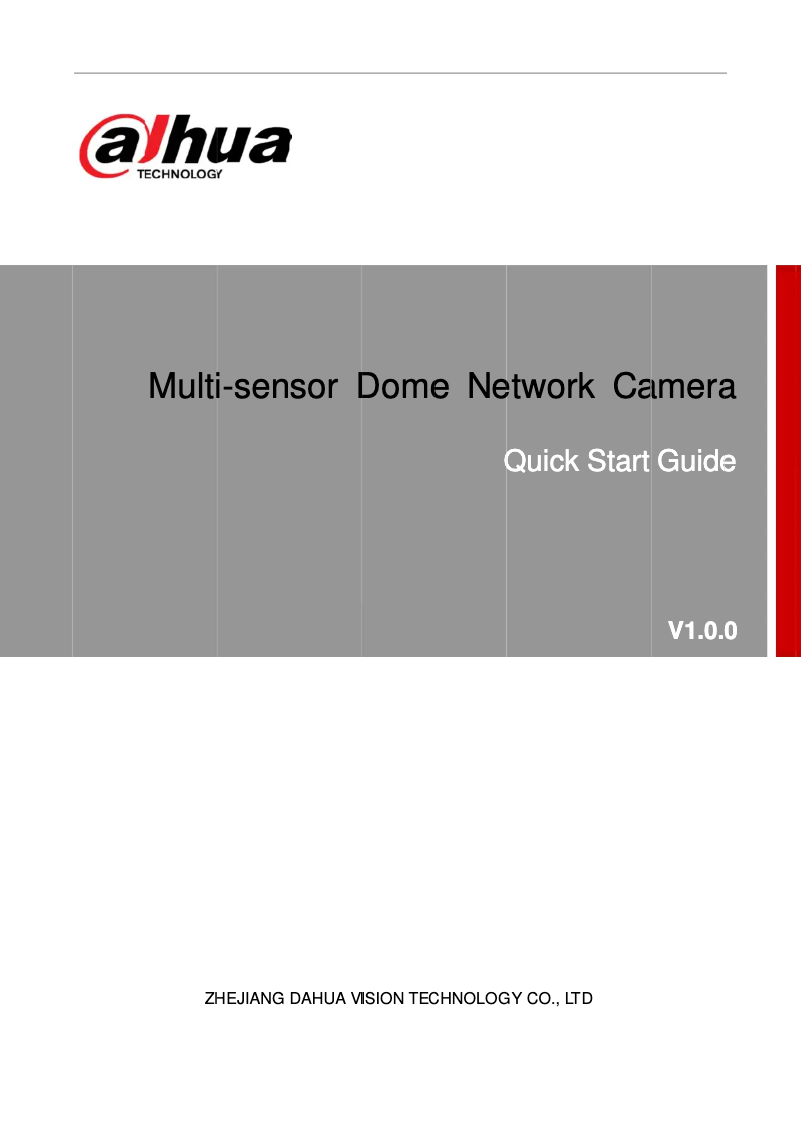 Página 1 del manual Manual de usuario Dahua Technology Panoramic IPC-PDB4830-B360