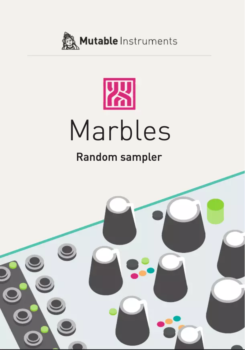 Página 1 del manual Manual de usuario Mutable Instruments Marbles