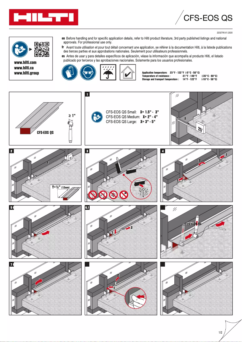 Página nº 1 - Manual de usuario Hilti CFS-EOS QS