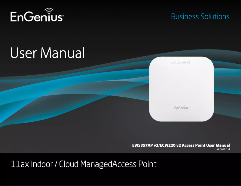 Página 1 del manual Ficha técnica EnGenius ECW220