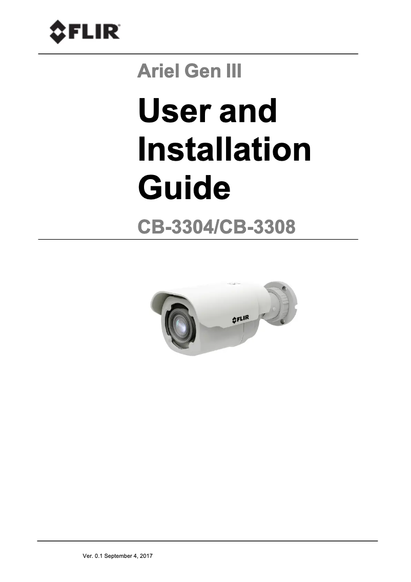 Imagen de la primera página del manual del dispositivo Ariel CB-3308