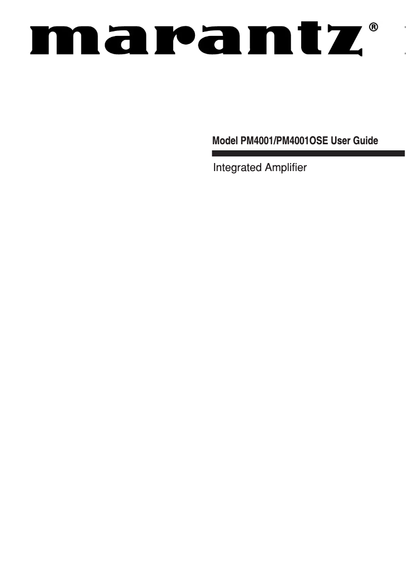 Imagen de la primera página del manual del dispositivo PM4001