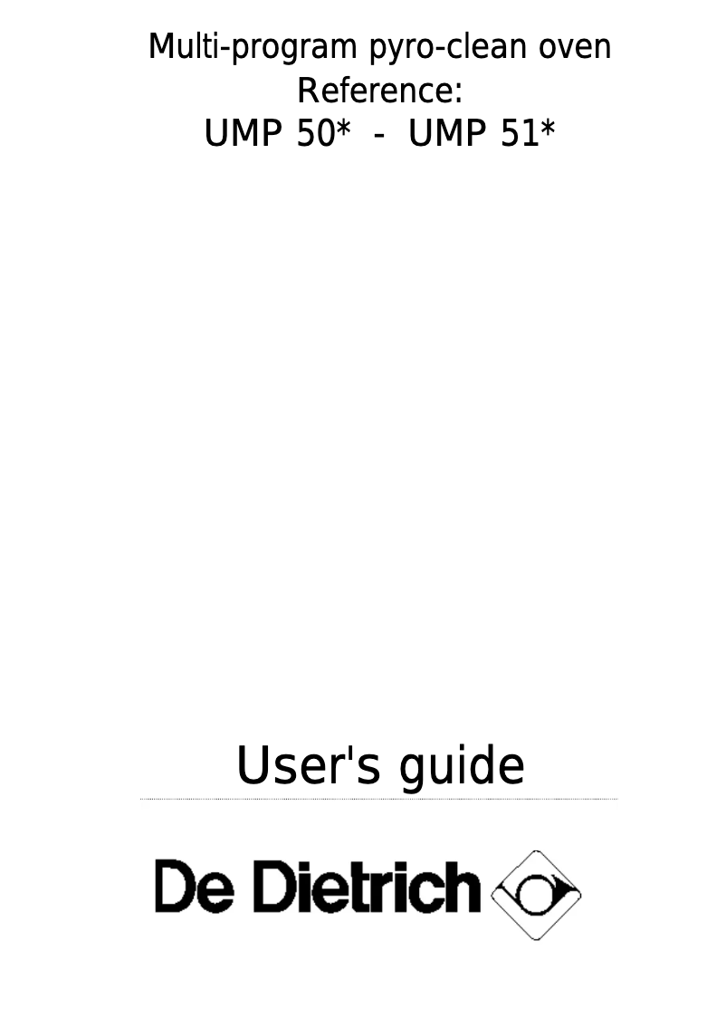 Imagen de la primera página del manual del dispositivo UMP 51