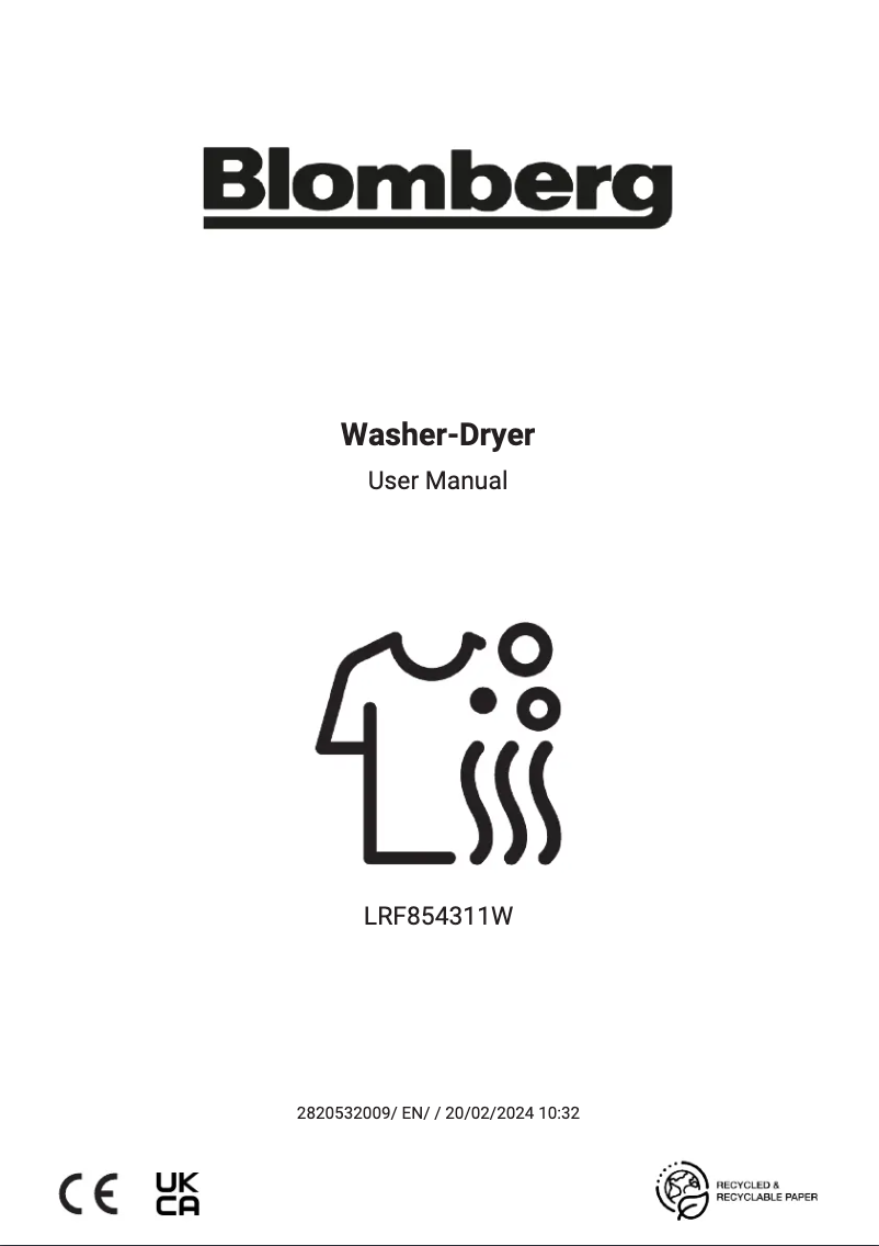 Imagen de la primera página del manual del dispositivo LRF854311W