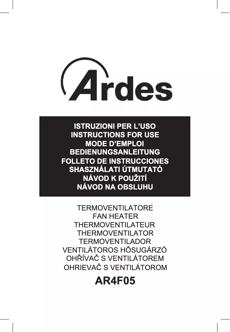 Página nº 1 - Manual de usuario Ardes Tepo Double