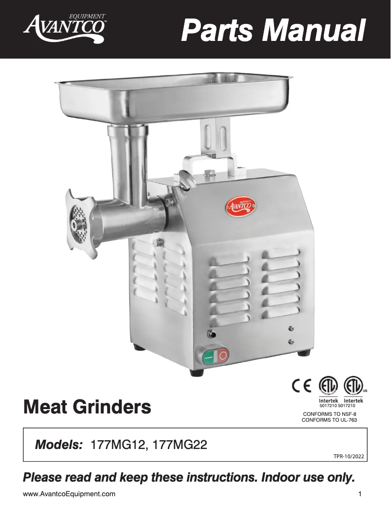 Imagen de la primera página del manual del dispositivo MG12